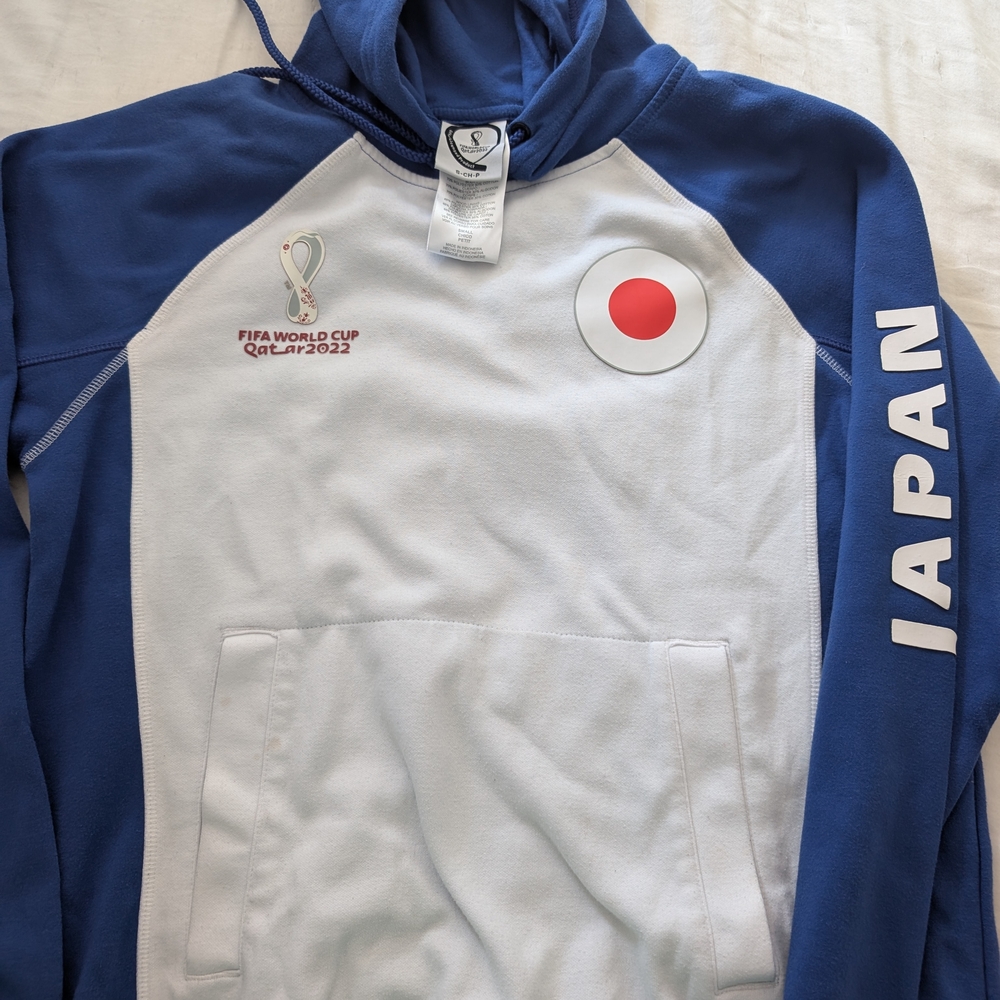 adidas Blue and White Japan Hoodie